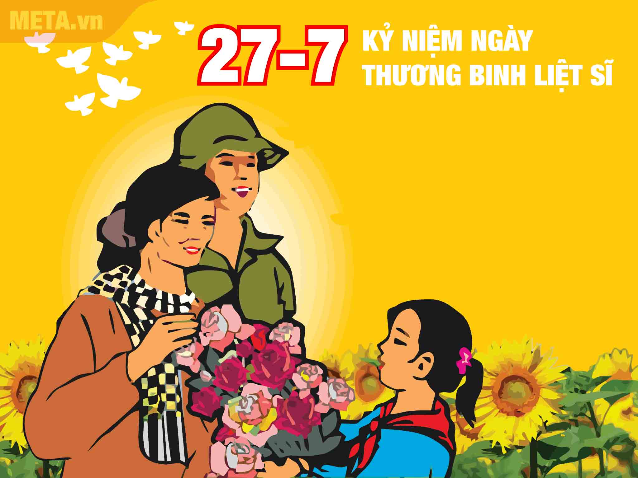 Thiệp chúc mừng ngày Thương binh liệt sĩ 3 Thiệp chúc mừng ngày Thương binh liệt sĩ 3