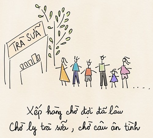 Thơ hay, cap, stt hay về trà sữa