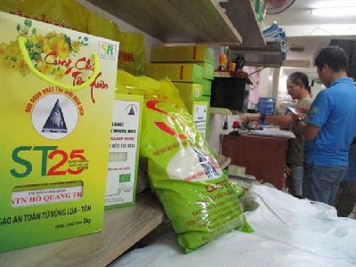 Địa chỉ đại lý gạo ST25 chính hãng bán gạo ST25 Hồ Quang Cua chuẩn