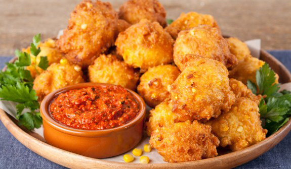 Thành phẩm món chả bắp chay