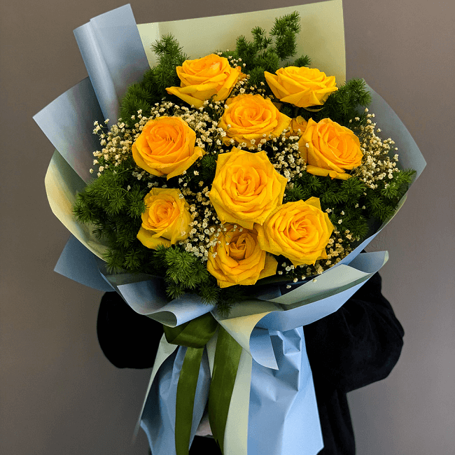 Hình ảnh hoa hồng vàng đẹp lãng mạn