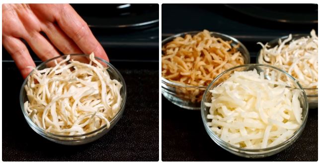 Cách làm bì chay, bì cuốn chay từ củ cải muối