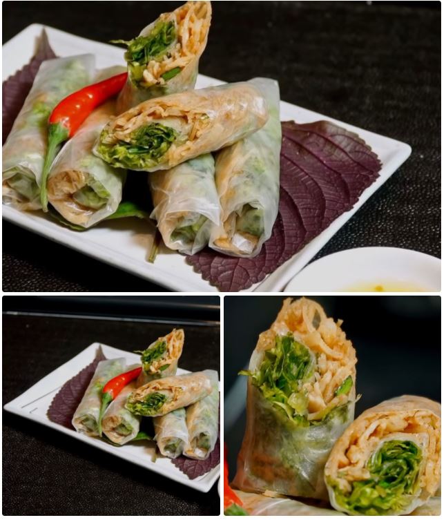 Món chay ngon - Chả bì cuốn chay