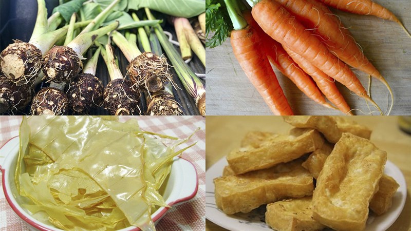Cách làm bì chay, bì cuốn chay từ tàu hũ ky và đậu hũ