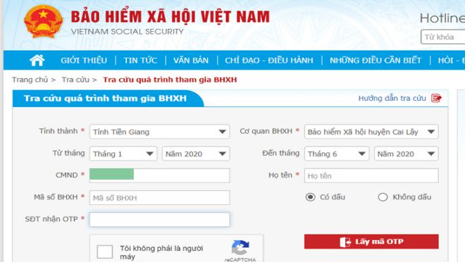 Tra cứu kết quả đóng BHXH của công ty qua cổng thông tin điện tử BHXH Việt Nam