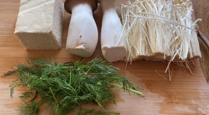 Nguyên liệu làm chả cá chay Nguyên liệu làm chả cá chay