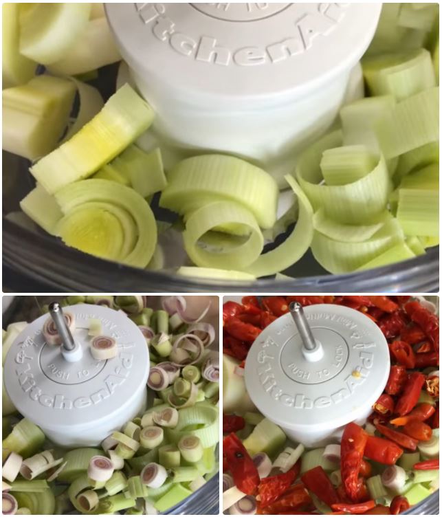 Cách làm sa tế chay từ ớt khô, tỏi tây và sả đơn giản tại nhà