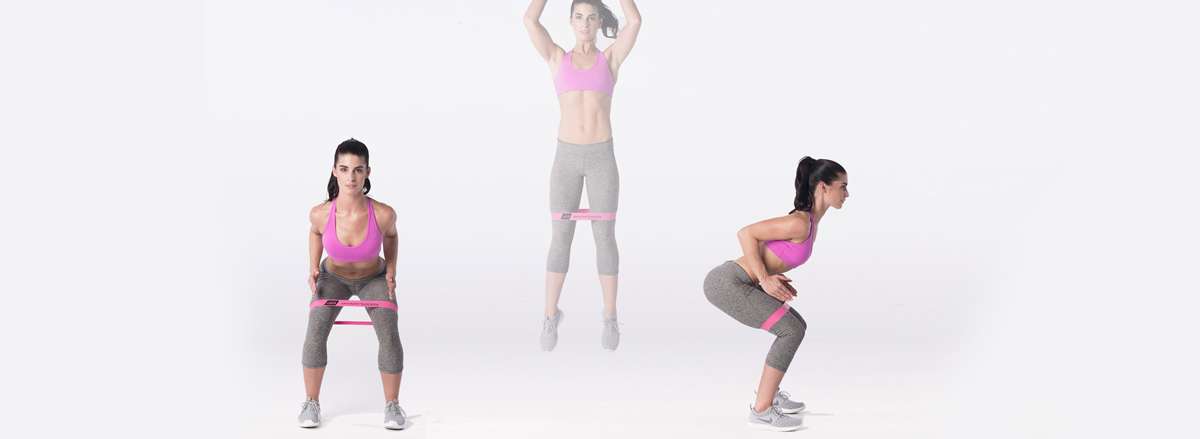 Bài tập mông với dây mini band