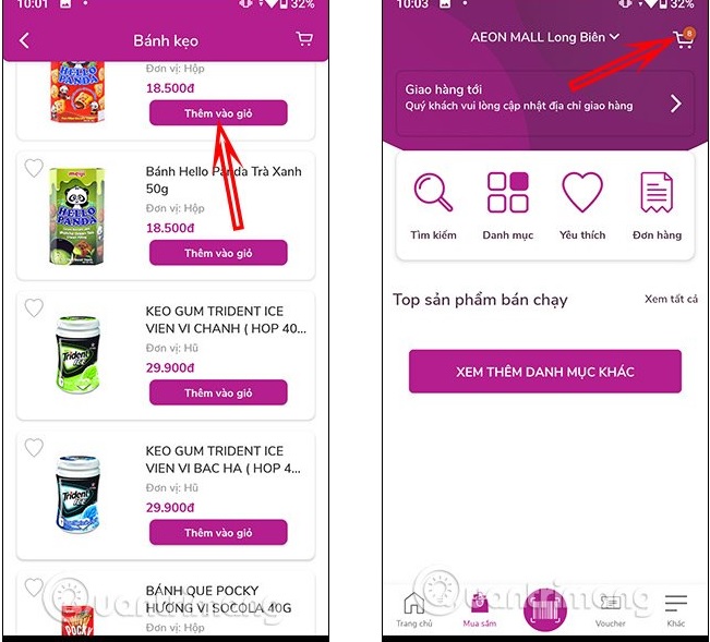 Cách đặt mua hàng siêu thị AEON online Cách đặt mua hàng siêu thị AEON online