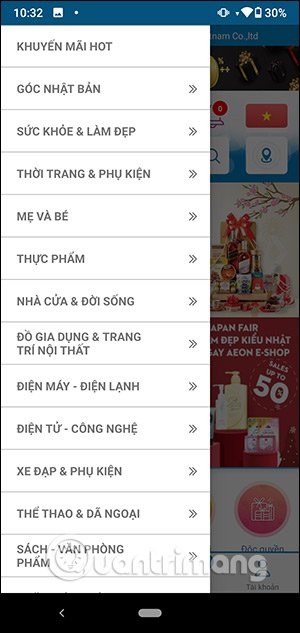 Cách đặt mua hàng siêu thị AEON online Cách đặt mua hàng siêu thị AEON online