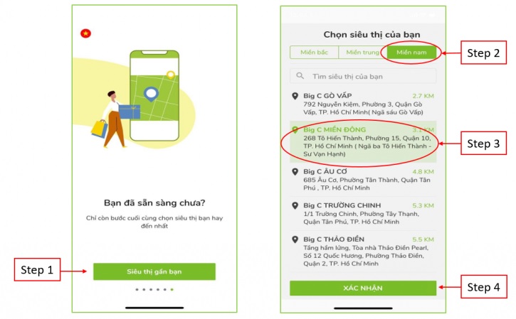 Cách đặt mua hàng Big C online Cách đặt mua hàng Big C online