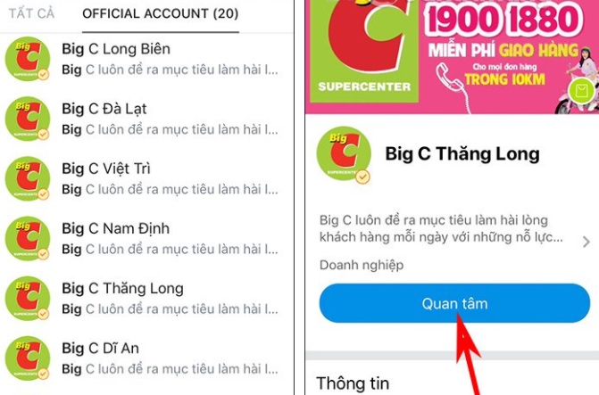 Cách đặt mua hàng Big C online Cách đặt mua hàng Big C online
