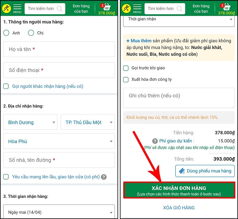 Cách mua hàng Bách Hóa Xanh online Cách mua hàng Bách Hóa Xanh online