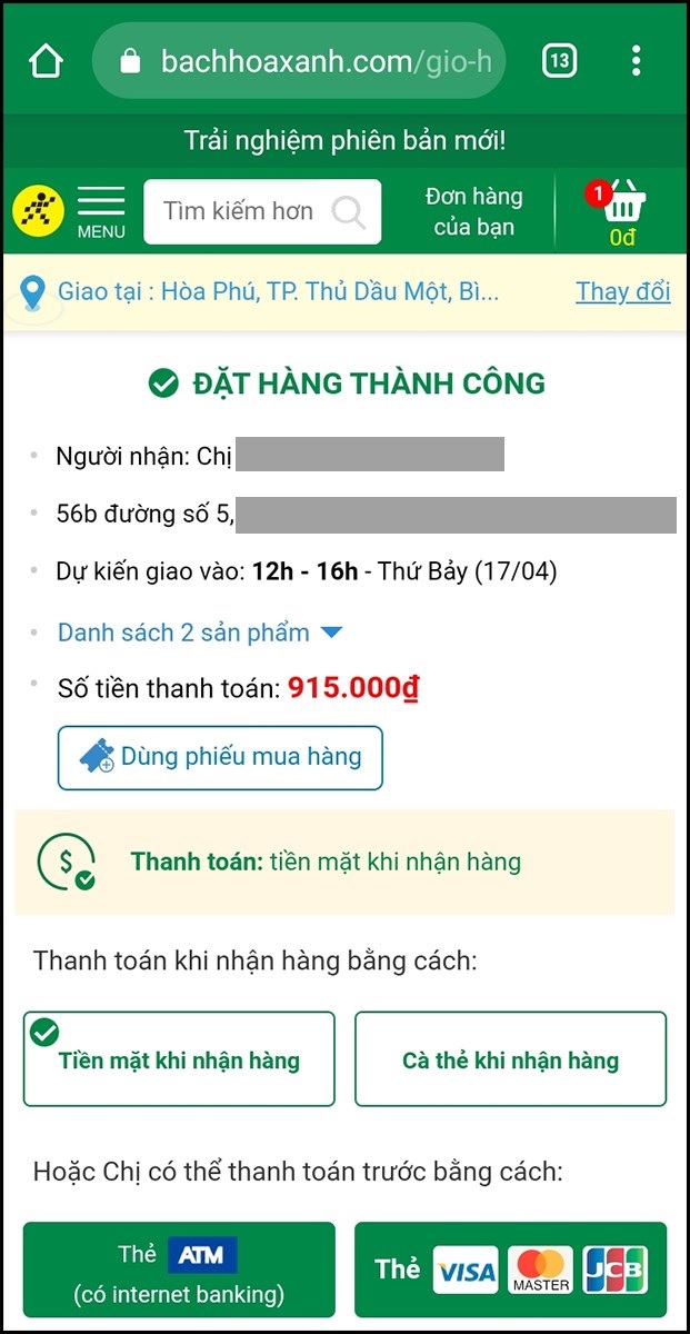 Cách mua hàng Bách Hóa Xanh online Cách mua hàng Bách Hóa Xanh online