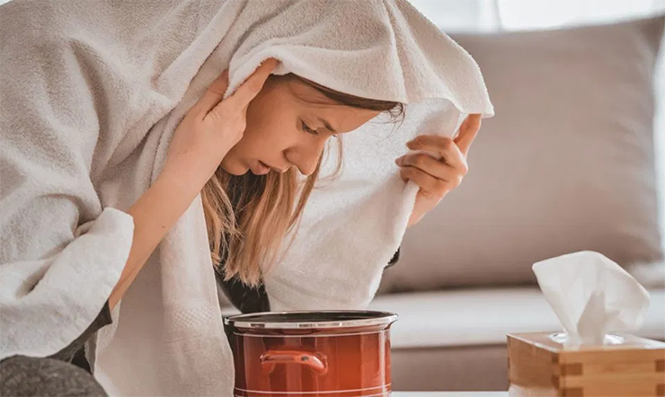 Cách xông hơi giải cảm Cách xông hơi giải cảm