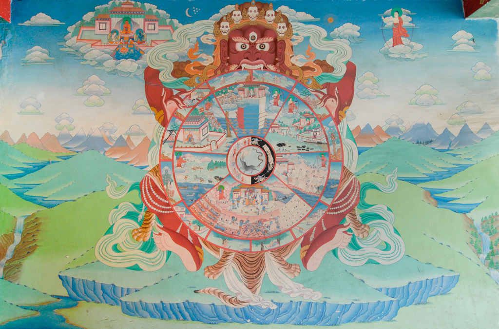 "Bánh xe luân hồi" (Bhavacakra - Wheel of Existence) "Bánh xe luân hồi" (Bhavacakra - Wheel of Existence)