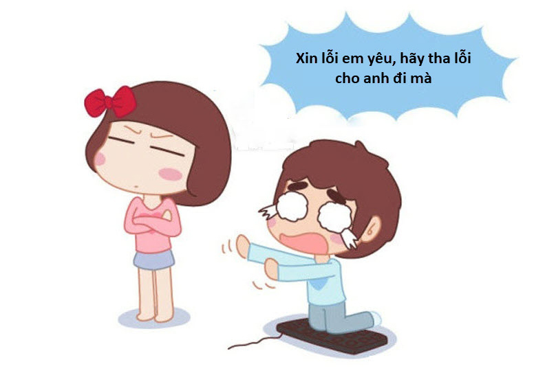Hình ảnh xin lỗi vợ yêu