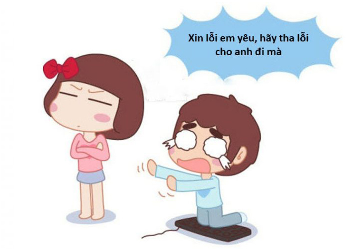 Cách xin lỗi người yêu mau hết giận