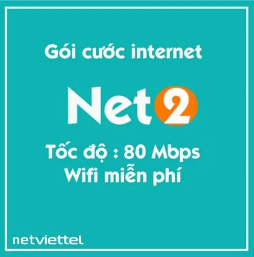 Gói cước Internet Viettel Net 2 Plus