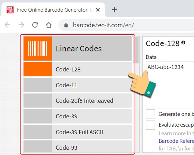 Cách tạo mã vạch bằng Online Barcode Generator