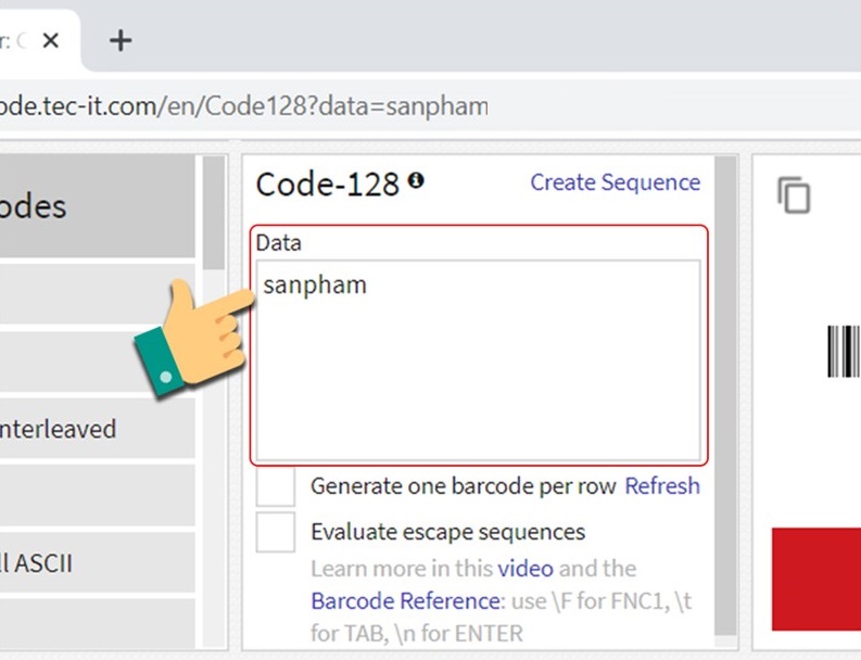 Cách tạo mã vạch bằng Online Barcode Generator