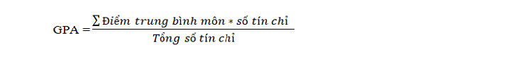 Cách tính GPA bậc đại học Cách tính GPA bậc đại học