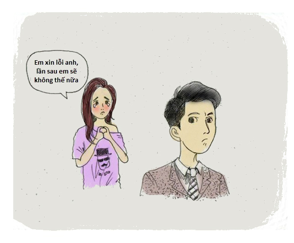 Câu nói, stt xin lỗi chồng