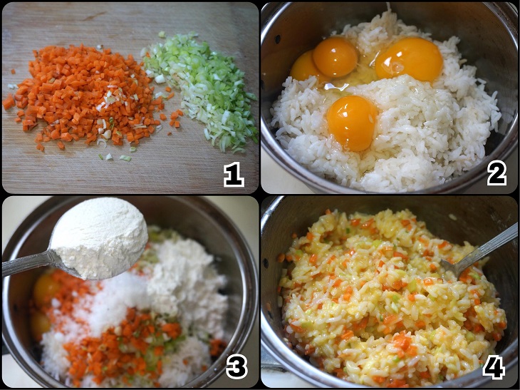 Cách làm bánh snack từ cơm nguội