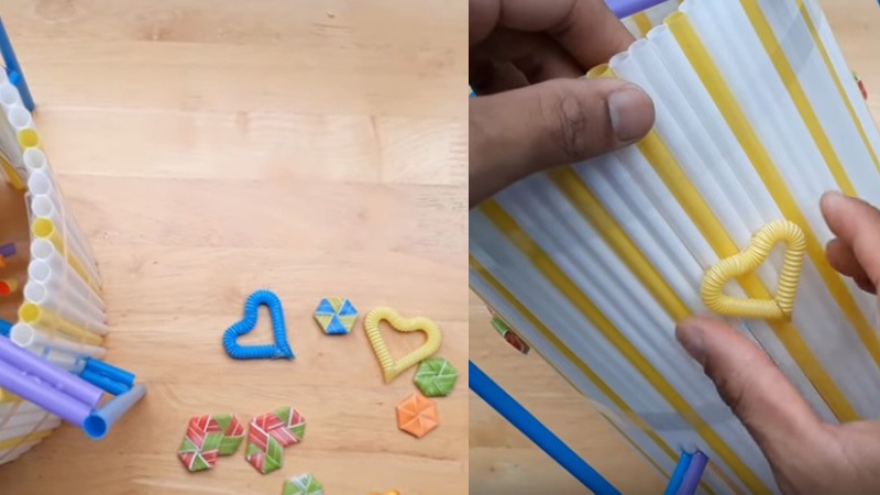 Trang trí thêm hoa, ông sao... để giúp cho lồng đèn thêm sinh động hơn