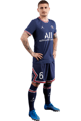 Đội hình PSG: Áo số 6 - Tiền vệ Marco Verratti