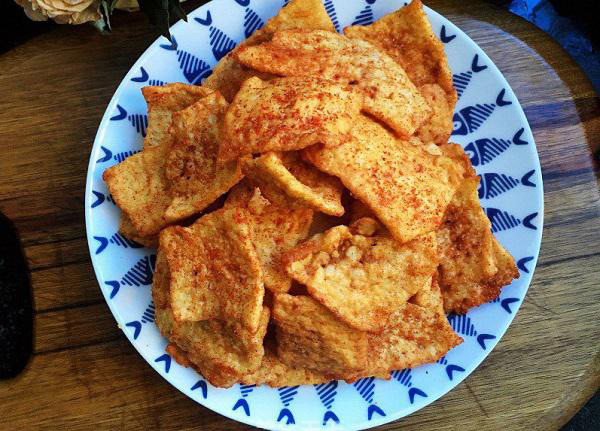 Thành phẩm món snack cơm nguội