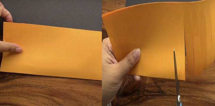 Cách làm lồng đèn Trung Thu bằng giấy A4 hình thoi