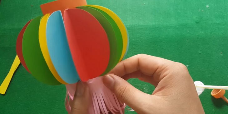 Cách làm lồng đèn Trung Thu bằng giấy A4 hình cầu