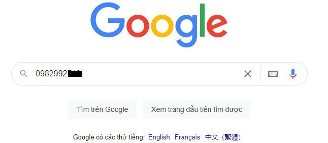 Cách tìm Facebook bằng số điện thoại bằng Google