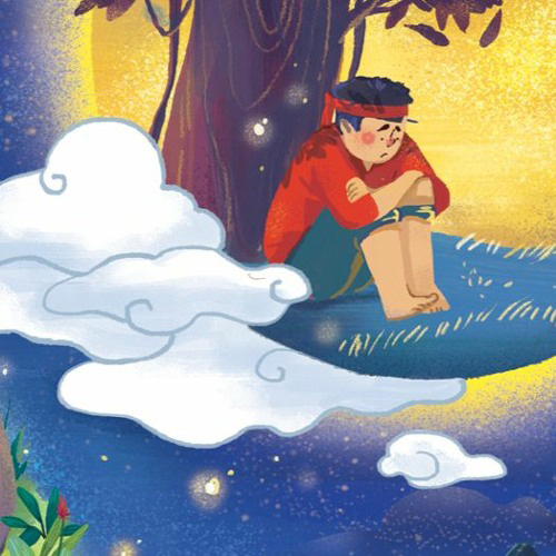 Hình ảnh chú Cuội cung trăng 2 Hình ảnh chú Cuội cung trăng 2