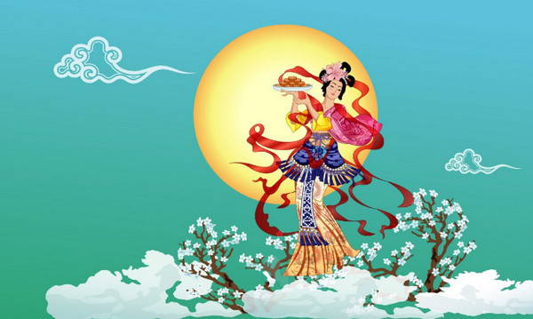 Hình ảnh chị Hằng Nga và chú Cuội 2 Hình ảnh chị Hằng Nga và chú Cuội 2