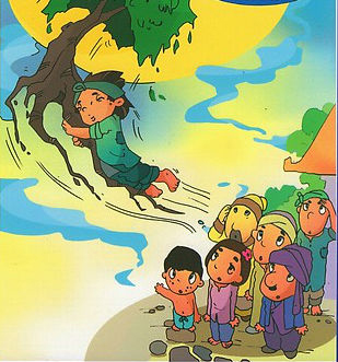 Hình ảnh chú Cuội ngồi gốc cây đa 2 Hình ảnh chú Cuội ngồi gốc cây đa 2