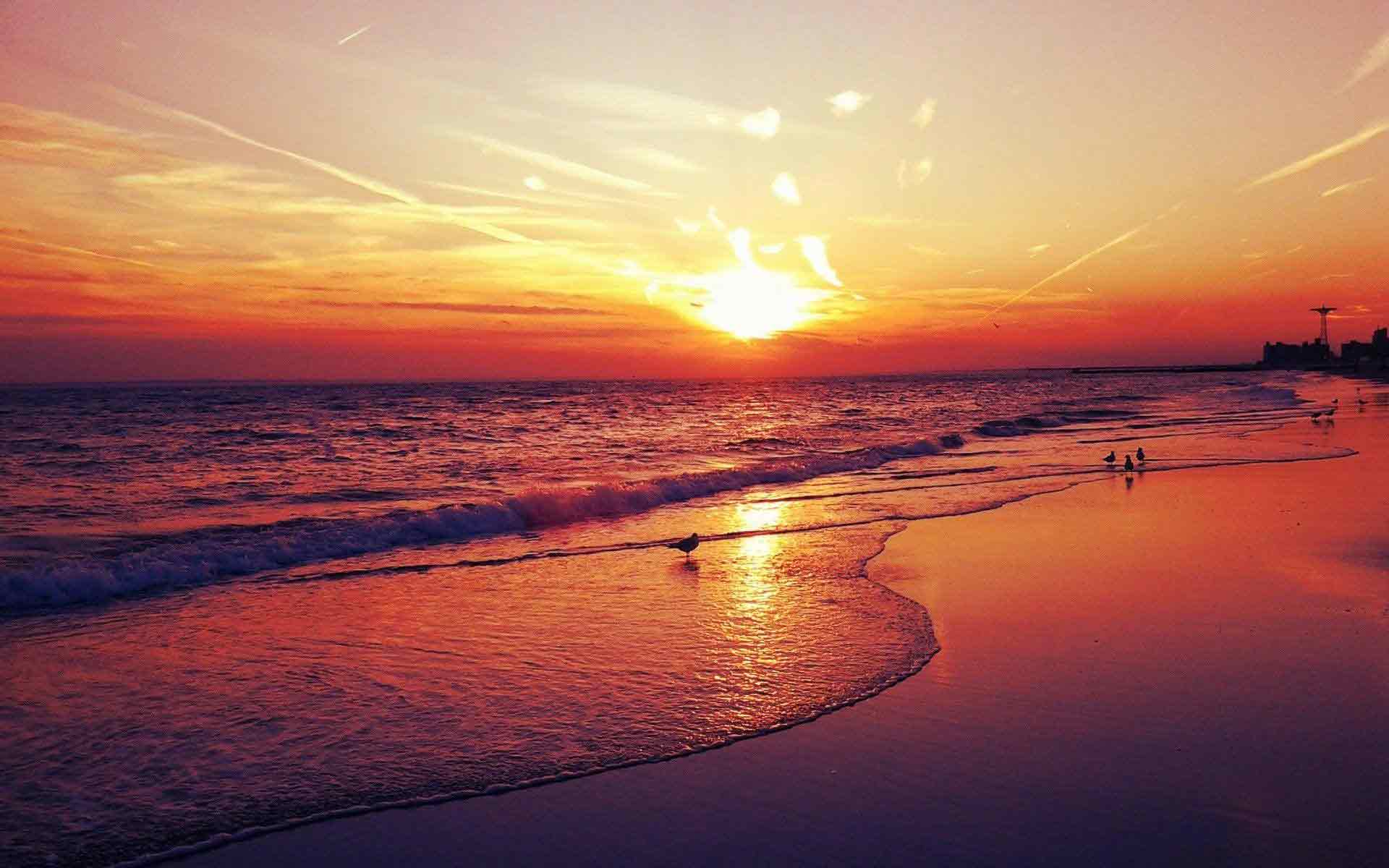 Hình ảnh hoàng hôn trên biển 1 Hình ảnh hoàng hôn trên biển 1