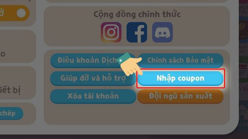 Nhập Coupon