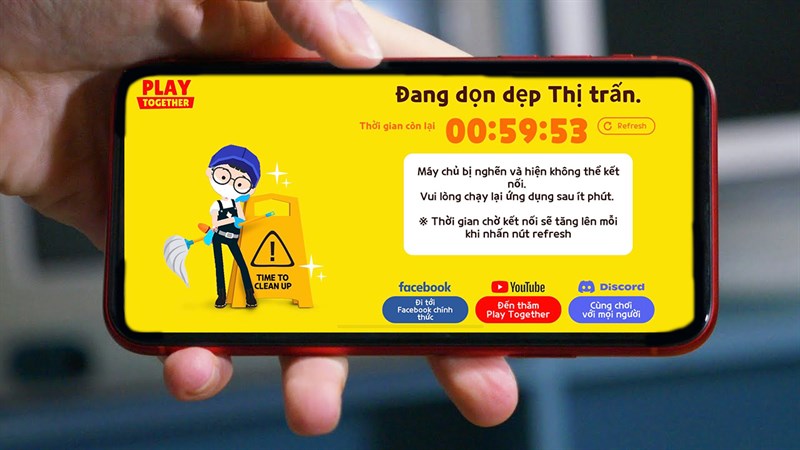 Cách vào Play Together khi bảo trì