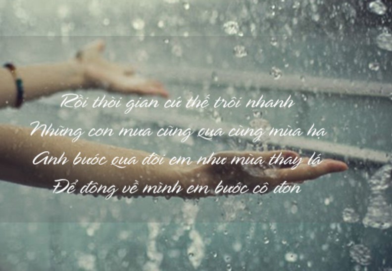 Thơ trời mưa Thơ trời mưa