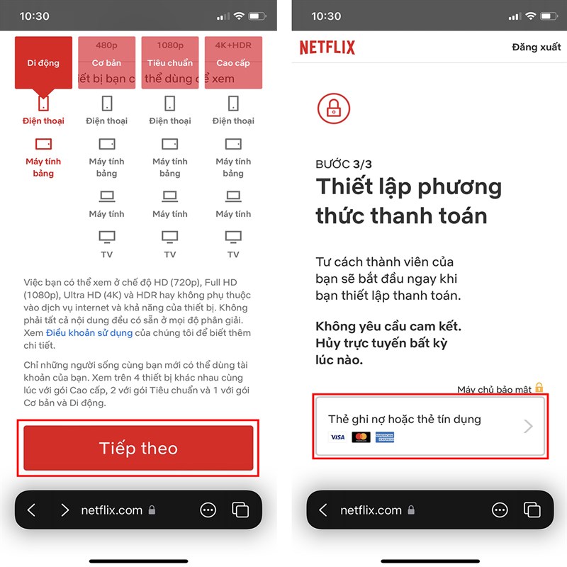 Cách đăng ký, thanh toán, gia hạn Netflix Cách đăng ký, thanh toán, gia hạn Netflix