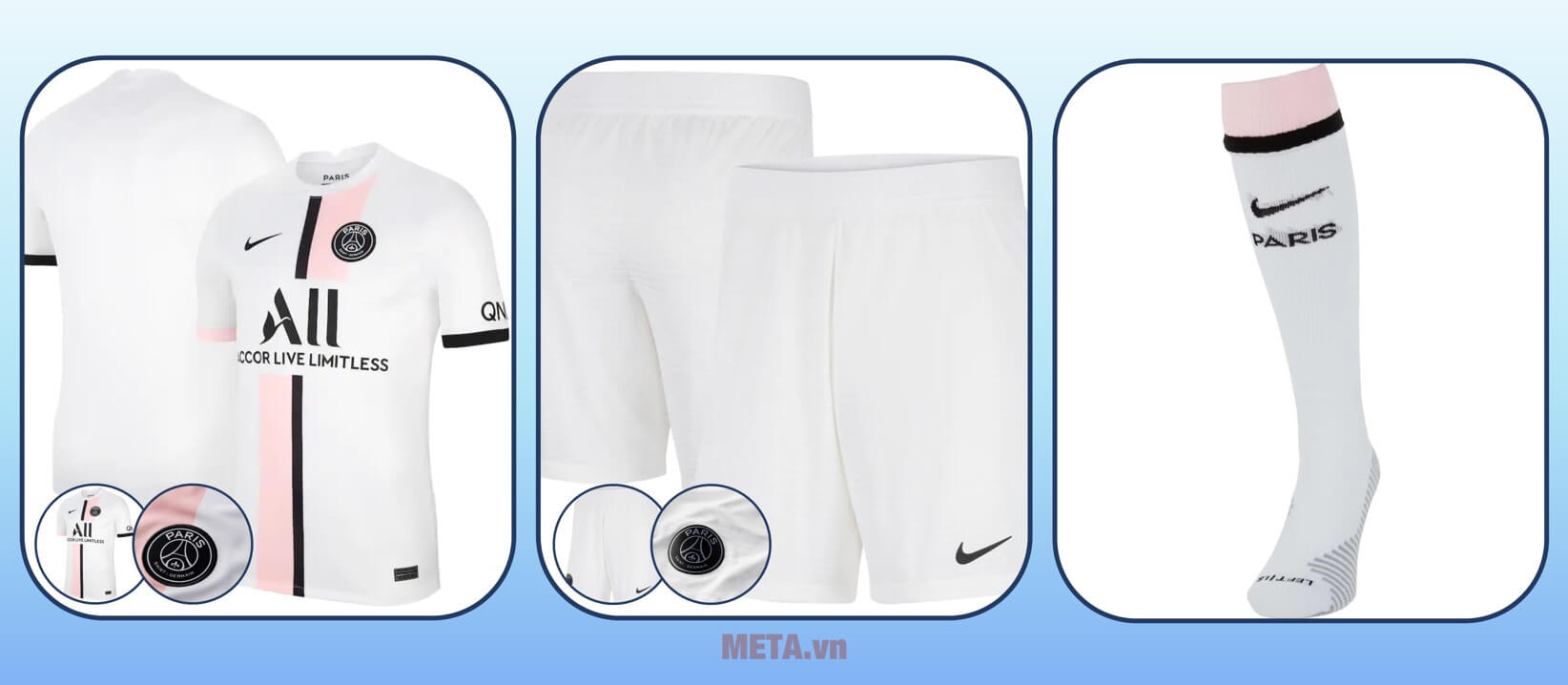 Bộ áo đấu PSG sân khách Bộ áo đấu PSG sân khách