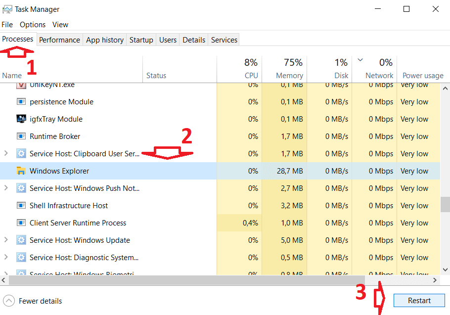 Cách sửa lỗi thanh Taskbar Windows 10 bị đơ