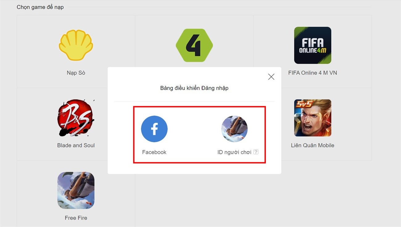 Cách nạp thẻ Garena Free Fire