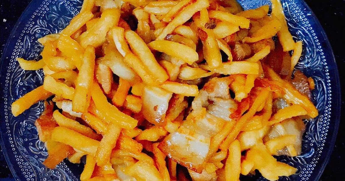 Củ cải khô xào Củ cải khô xào