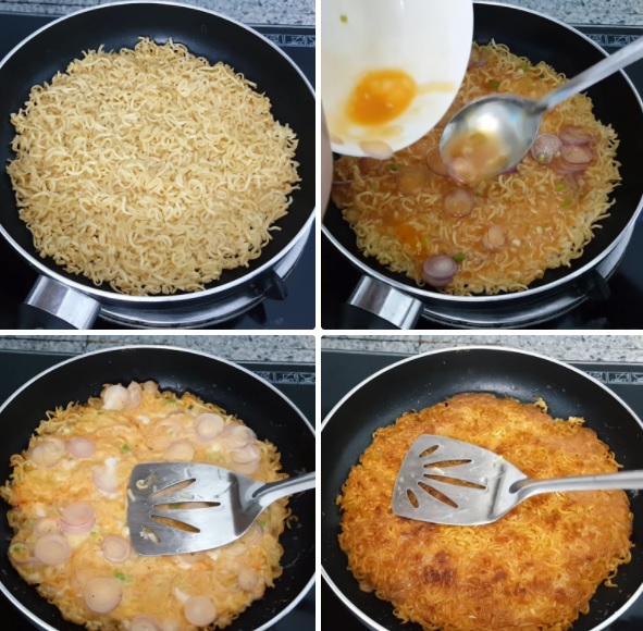 Cách làm mì chiên trứng