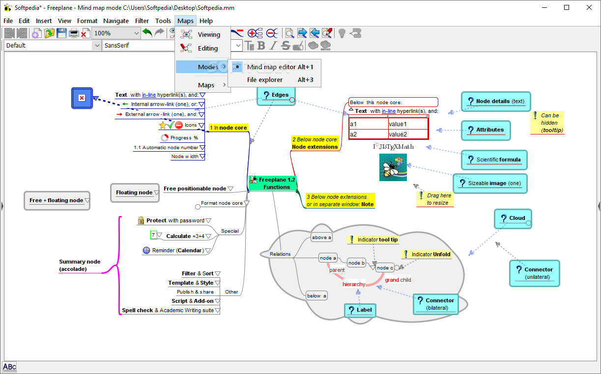 Ứng dụng vẽ sơ đồ tư duy Freeplane