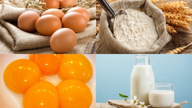 Nguyên liệu làm bánh su kem