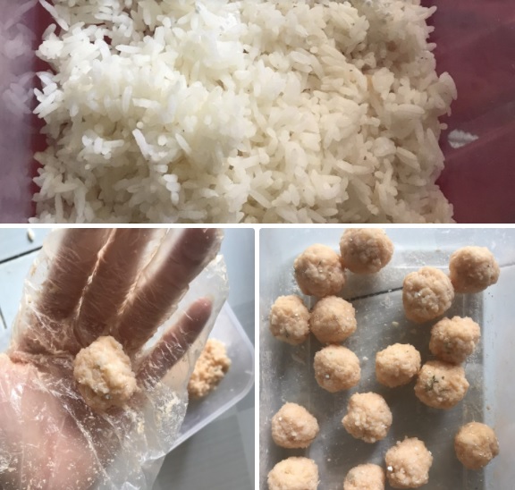 Cách làm cá viên chiên từ cơm nguội Cách làm cá viên chiên từ cơm nguội